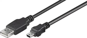 Goobay 11.92.8713 USB 2.0, USB A(M) - miniUSB 5pin B(M), 3m, černý