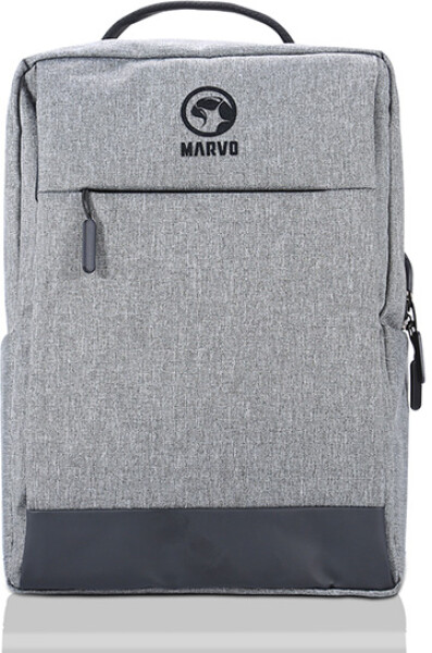 Marvo BA-03 šedá / Batoh pro notebooky do 15.6 / Rozměry: 40x30x12 cm / USB port (BA-03 GY)