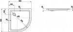 Laufen - Platina Sprchová vanička s protihlukovými podložkami, 90x90 cm, antislip, bílá H2150186000401