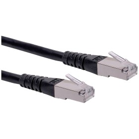 Roline 21.15.1335 RJ45 síťové kabely, propojovací kabely CAT 6 S/FTP 1.00 m černá dvoužilový stíněný 1 ks