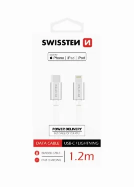 Swissten Kabel Textile Usb-C/Ligh 1,2M S
