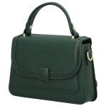 Módní dámská koženková kabelka do ruky Andresa, tmavě zelená