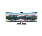 Philips MT VA LED 48,8" 499P9H/00 - VA panel, 5120x1440, 2xHDMI, DP, USB-C, RJ45, repro, nast vyska, zakriven, webcam EDF_740791