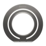 Baseus SUCH000013 Halo Magnetický držák na mobil s kroužkem šedá / MagSafe (SUCH000013)