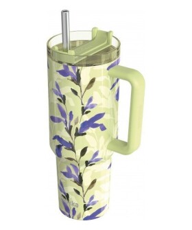 Nerezový termohrnek s brčkem Stream Matcha 1200ml