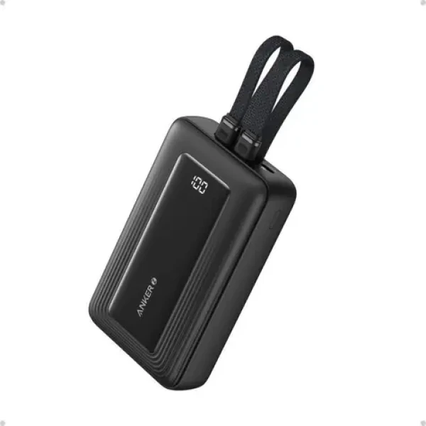 Anker 10000mAh Powerbanka černá / 30W / s kabelem USB-C + Lightning / 1x USB-C 1x USB-A (A1680G11)