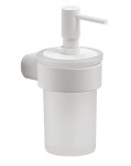 Gedy - PIRENEI dávkovač mýdla 110 ml, mléčné sklo, bílá mat PI8102