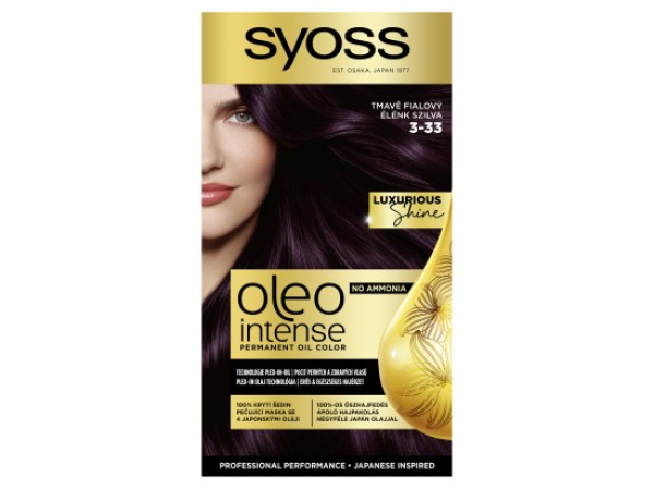 Syoss Oleo Intense barva na vlasy Tmavě fialový 3-33