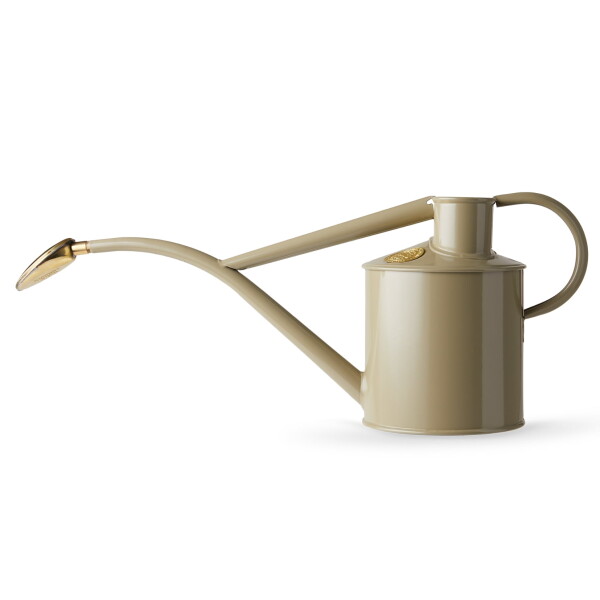 HAWS Konvička s kropítkem Rowley Ripple Lichen Green – 1 l, béžová barva, kov