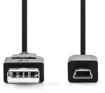 Nedis CCGB60300BK20 černá / USB kabel / A Zástrčka - Mini 5-Pin Zástrčka / 2 m (CCGB60300BK20)