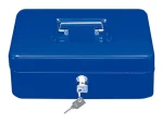 WEDO 250 Přenosná pokladna modrá / 5 přihrádek / 1 spona / uzamykatelná (4003801730653)