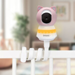 EVOLVEO Baby Monitor LUX- Chytrá 360° videochůvička s nočním viděním, detekcí pláče a pohybu, růžová