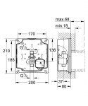 GROHE - Rapido Vestavbová souprava pro pisoár 37338000