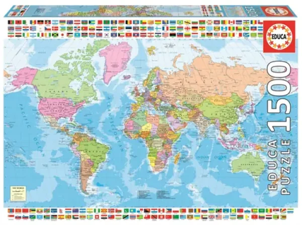 EDUCA Puzzle Politická mapa světa
