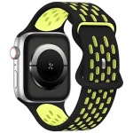Beline New Sport Silicone černo-žlutá / Sportovní pásek pro Apple Watch / 38/40/41 mm / Silikonový