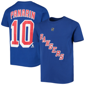 Outerstuff Dětské Tričko Artemi Panarin #10 New York Rangers Player Name Number Velikost: Dětské #10 let)
