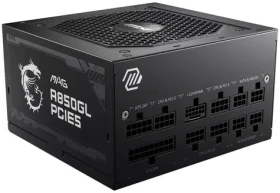 MSI MAG A850GL PCIE5 II černá / 850W / 120mm / ATX3.0 / aktivní PFC / 80PLUS Gold (306-7ZP8D11-CE0)