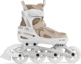 Blackwheels Flex Pro béžová / Kolečkové brusle / rekreační / nastavitelné / vel. M (34-37)
