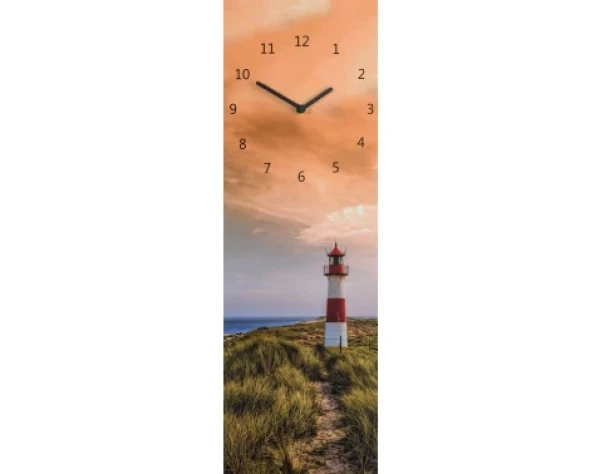 Nástěnné hodiny Maják, 20x60 cm