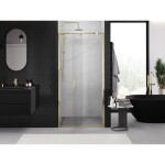 MEXEN - Exo sprchové dveře křídlové 95, transparent, zlatá 819-095-000-50-00