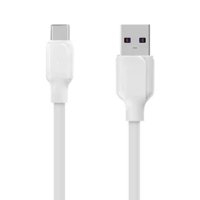 Obal:Me Simple USB-A/USB-C Kabel 1m bílá (8596311223617)