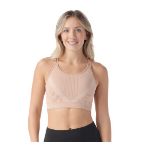 Dámská merino podprsenka SMARTWOOL Women's Intraknit Strappy Bra, Pink Sugar Heather velikost: S