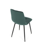 Jídelní židle, zelená, sametová látka, CT-281 GRN4