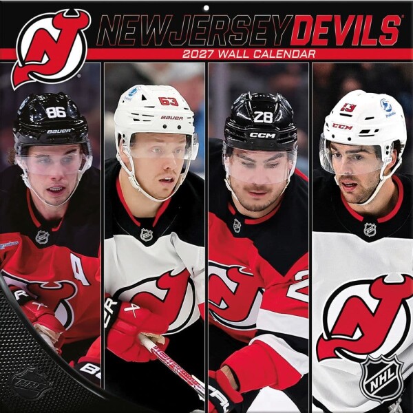 JF Turner Kalendář New Jersey Devils NHL 2027 Wall Calendar