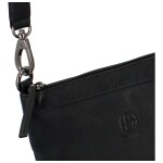 Stylová dámská kožená kabelka na rameno Layss, černá