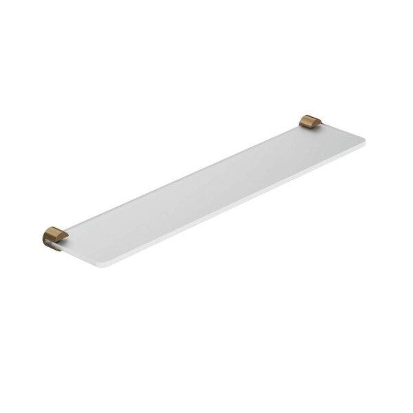 KLUDI - Vela R Polička, délka 60 cm, sklo/kartáčovaný bronz 58973N1