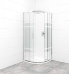 Sprchový kout čtvrtkruh 80x80 cm SAT TEX SATBKTEXS80CRS SATBKTEXS80CRS