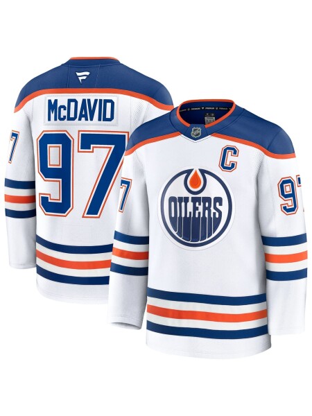 Fanatics Pánský dres Edmonton Oilers NHL Connor McDavid #97 Premium Away Velikost: 46 (S)