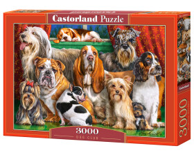 Puzzle Castorland 3000 dílků - Psí klub