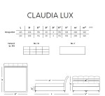 Materasso Čalouněná postel CLAUDIA LUX boxspring ROZMĚR: 2x (80x200) cm - boxspring,šedá