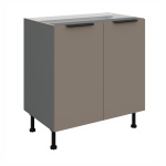 Spodní skříňka Aria ANT 80 D 2F BB Barva korpusu: Antracit, Barva dvířek: SA - Aquamarine AFM