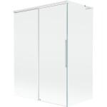 MEXEN/S - Rox L vanová zástěna 2-křídlová posuvná 120 + 70 x 150, transparent, bílá 8C9L-120-070-20-00