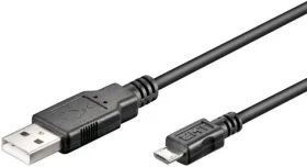 MicroConnect kabel USB2.0 A (M) - microUSB B (M) 3m černá / 480Mbit/s (USBABMICRO3)