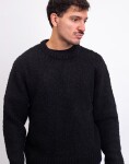Edwin Dun Textured Sweater Black garment washed L