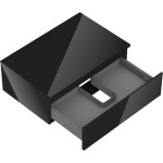 MEXEN/S - Orio koupelnová skříňka pod umyvadlo 70 cm s deskou, 1 šuplík, černá lesk 91A10-07023-1-BFC70