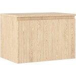MEXEN/S - Rivel koupelnová skříňka pod umyvadlo 70 cm s deskou, 1 šuplík, reliéf , dub 91A20-07047-1-BFC81