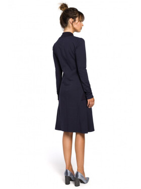 Dámské šaty B044 Tmavě modré - BeWear tmavě modrá XXL-44