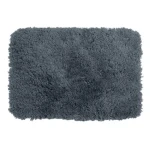 Spirella HIGHLAND koupelnová předložka vysoký vlas 55 x 65 cm tmavě šedá / mikrovlákno (7610583130846)