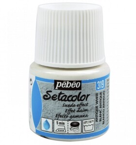 Barva na textil Pébéo Setacolor semišová 45 ml - bílá antická 319
