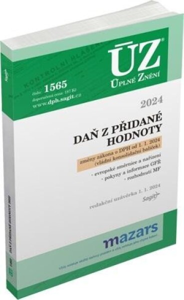 ÚZ 1565 Daň přidané hodnoty,