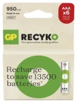 GP ReCyko AAA HR03 950mAh 6ks / Nabíjecí baterie / NiMH / 500+ nabíjecích cyklů (1032126090)
