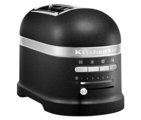KitchenAid Artisan 5KMT2204EBK toustovač černá litina, 2 topinky, auto senzor, 7 stupňů, bagel, rozmrazování