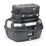 Trk52B kufr Givi Trekker černý s černým hliníkovým víkem (Monokey), objem 52 ltr.