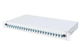 Digitus Optický spojovací box 12x LC OM4 šedá / Spojovací box / 1U / Ocelová konstrukce (DN-96331-4)