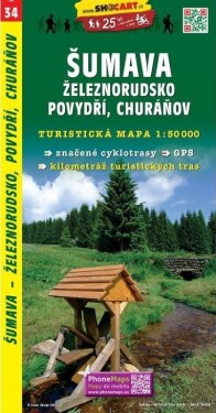 SC 034 Šumava Železnorudsko, Povydří, Churáňov 1:50 000