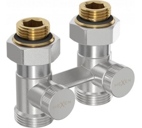 MEXEN - přímý připojovací ventil G1/2''*3/4'' nikl W912-012-01
